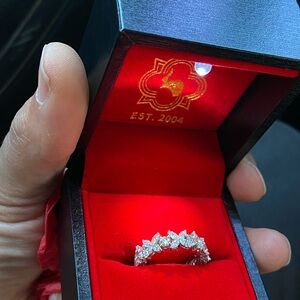 3.18 CTW Premium Lab-Grown Diamond Eternity Band – 14K White Gold